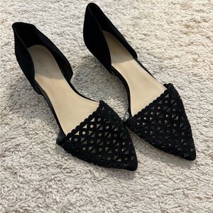 Nine West Black Cutout Flats